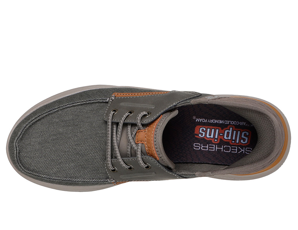 Skechers Men's Slip-Ins Relaxed Fit Hasting Niko Vegan Moc Loafer