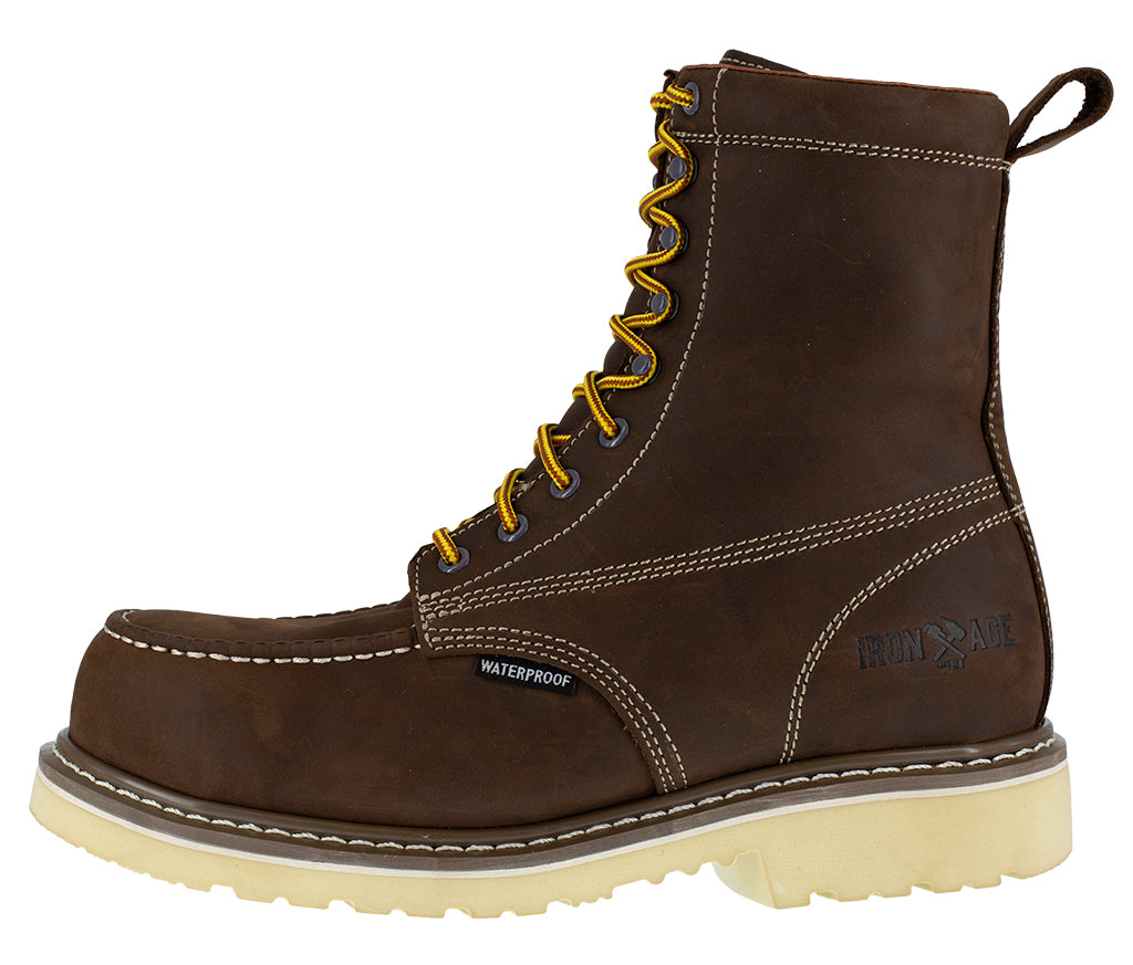 Iron Age Men's 8 Inch Reinforcer WP CT Brown