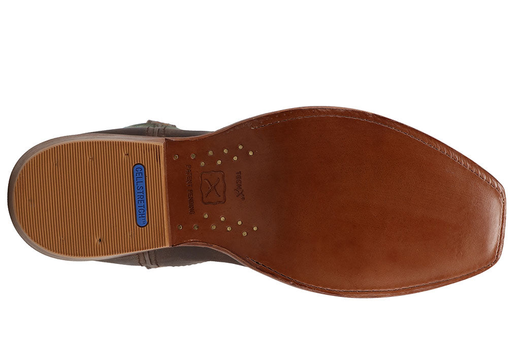 Twisted X Men's 12 Inch Tech X Boot Cocoa & Mint