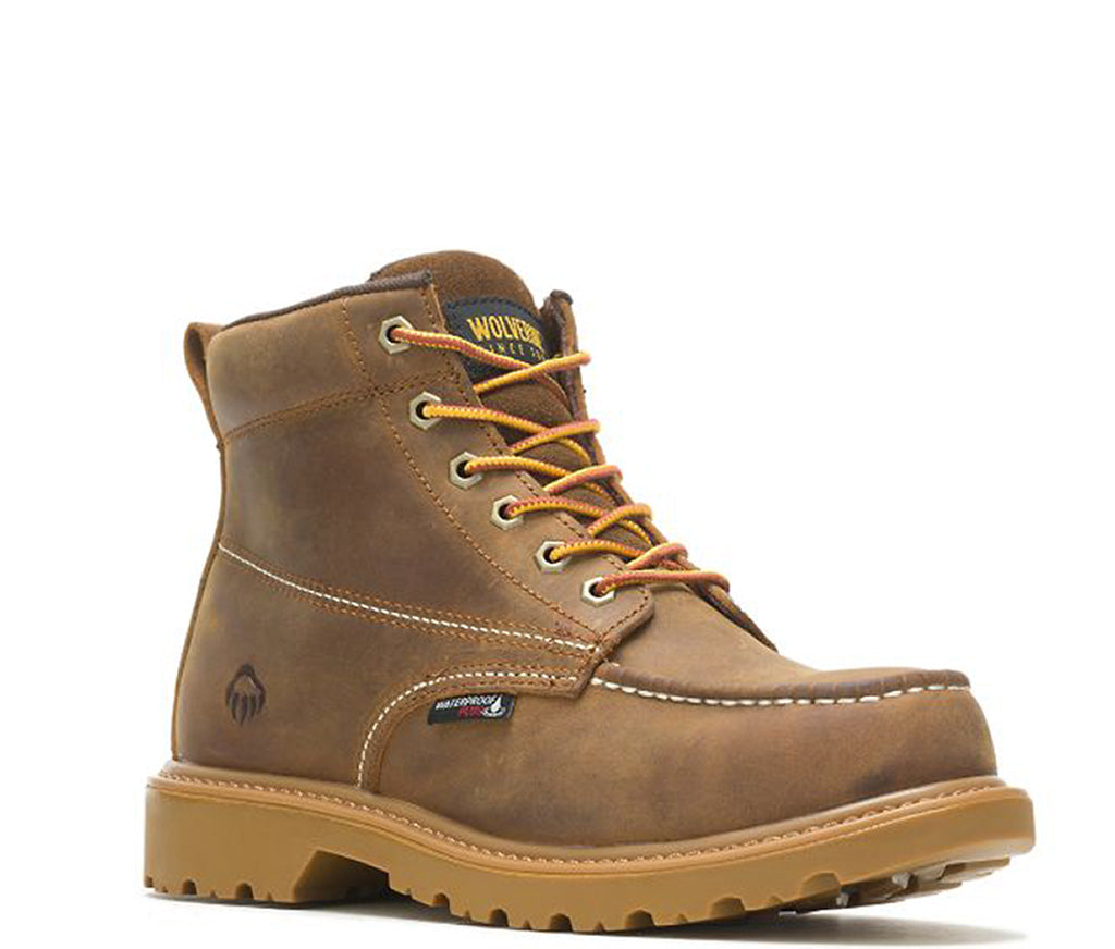 Wolverine Men's Floorhand Moc-Toe 6" WP Work Boot
