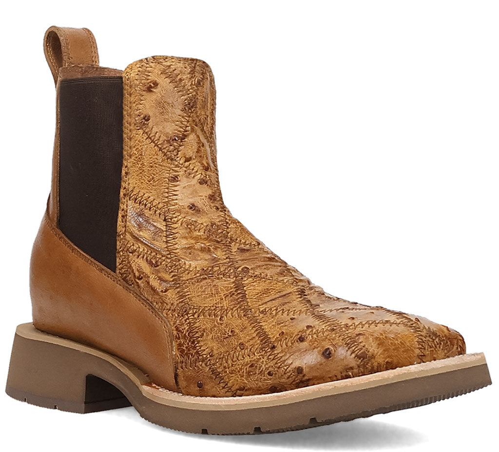 Dan Post Men's Denzen Full Quill Ostrich Chelsea