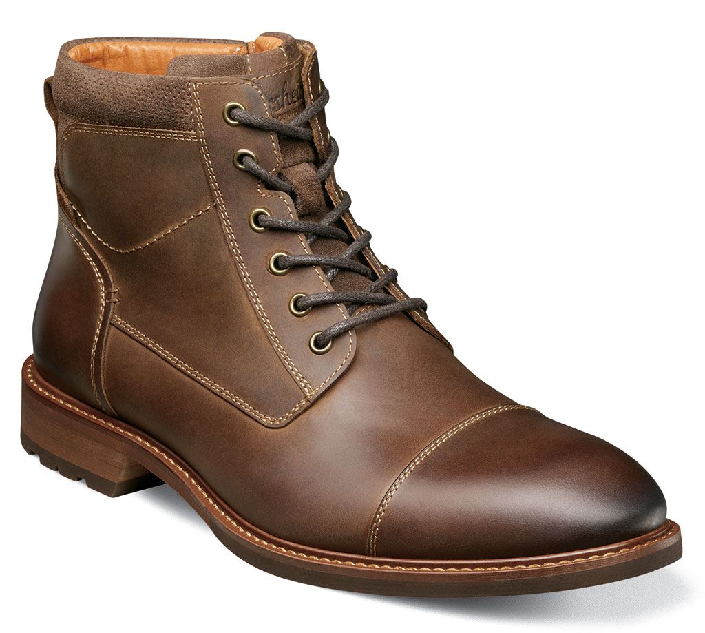 Florsheim Men's Lodge Cap Toe Lace Boot