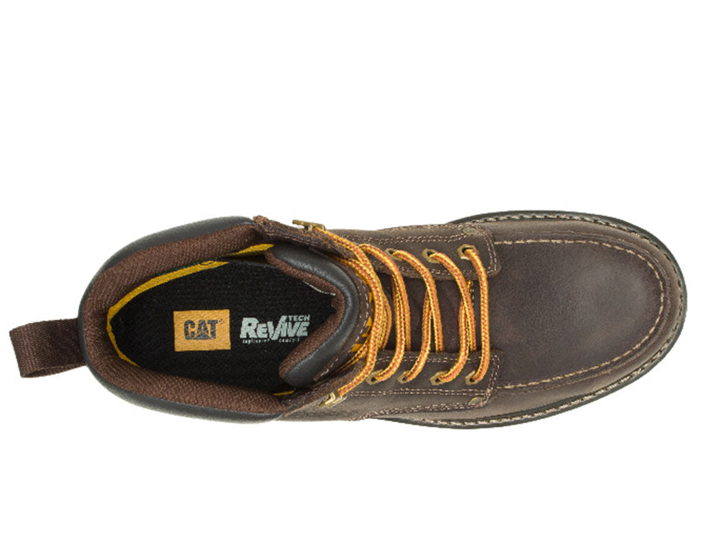 CAT Men's Calibrate Waterproof Steel Toe Slip-Resistant Work Boots