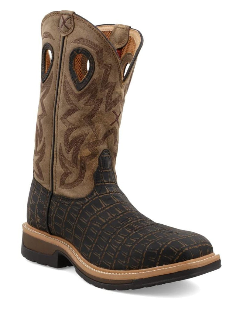 Work Twisted X Men's 12 Inch Alloy Toe Lite Western Work
