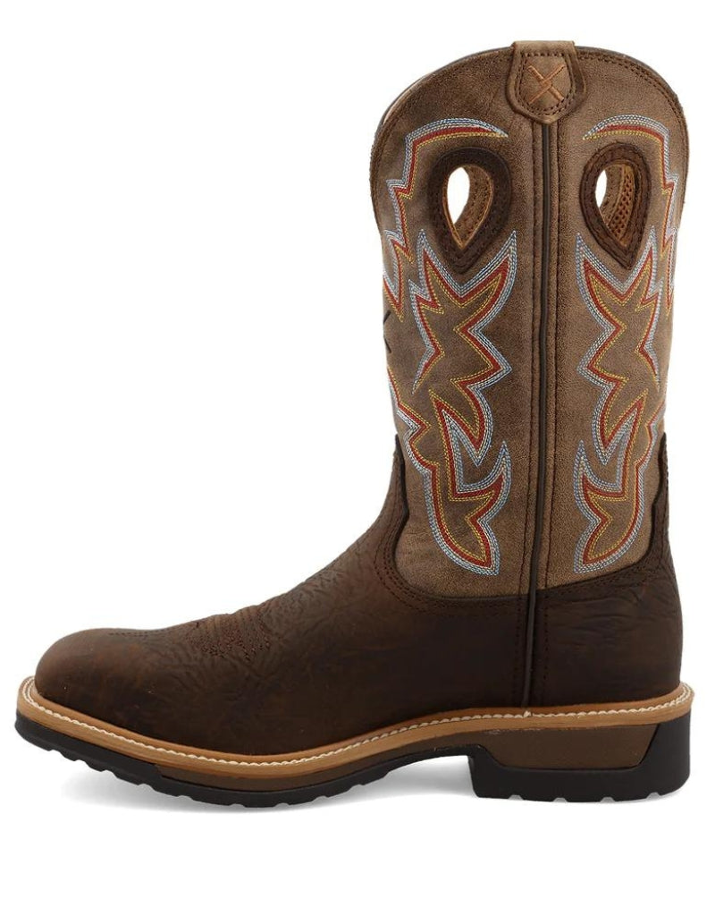 Work Twisted X Men's 12 Inch Alloy Toe Lite Western Work Slip-Resistant