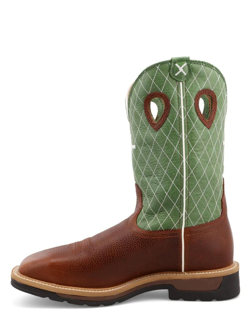 Work Twisted X Men's 12 Inch Steel Toe Western Work MetGuard