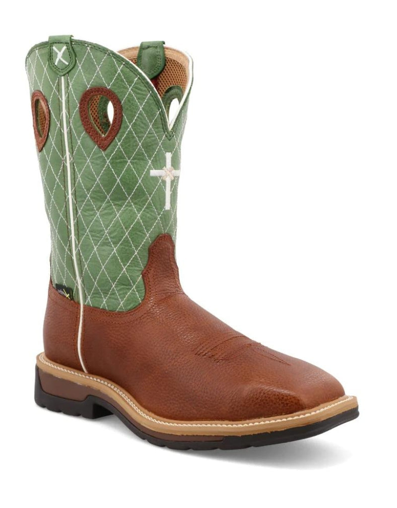 Work Twisted X Men's 12 Inch Steel Toe Western Work MetGuard