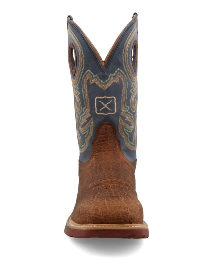 Twisted X Men's 12 Inch Alloy Toe Western Work Molasses Blend85