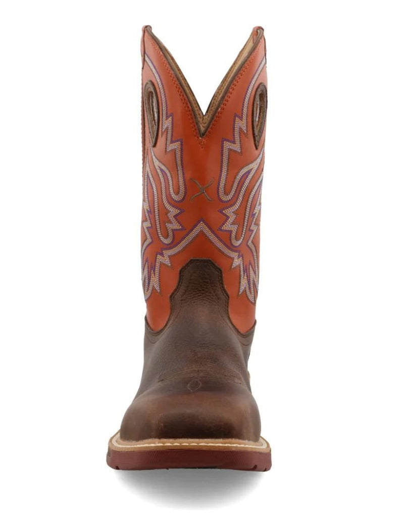 Twisted X Men's 12 Inch Waterproof Nano Composite leatherTWX Electrical Hazard Slip-Resistant