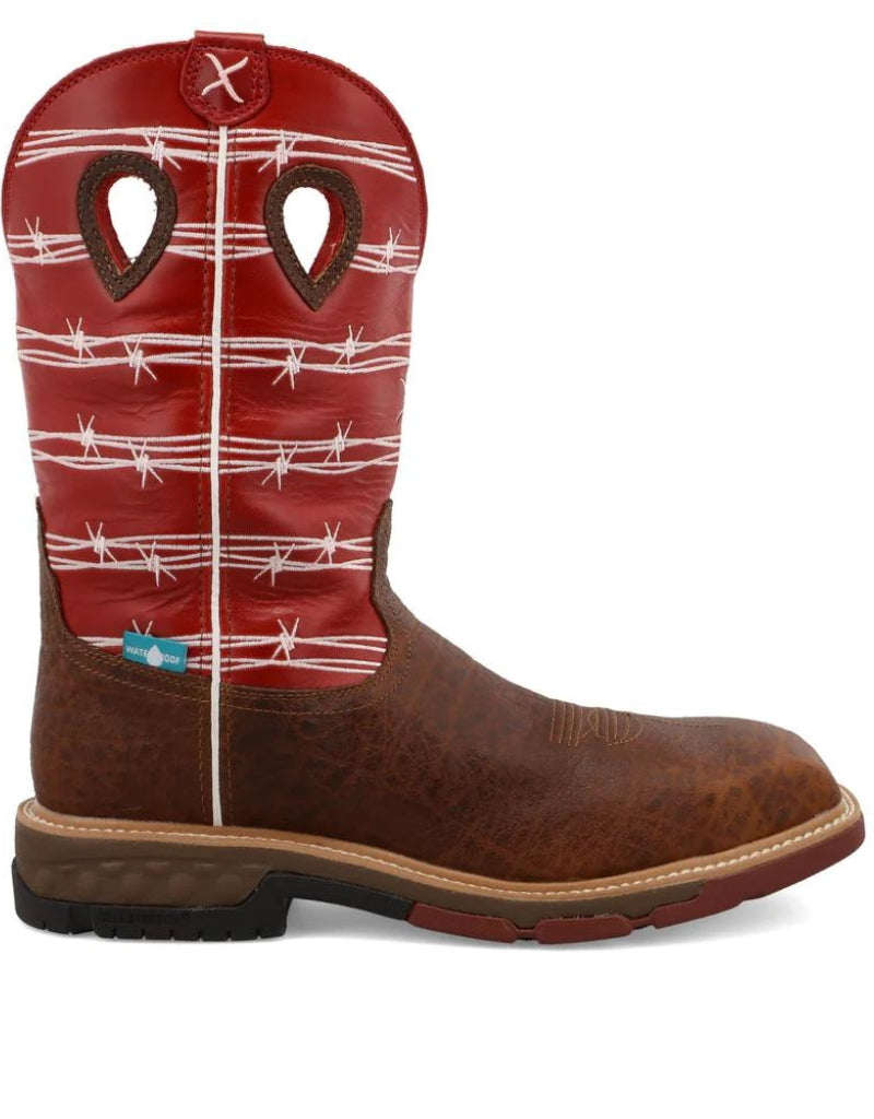 Twisted X Men's 12 Inch Western Nano Composite Electrical Hazard Waterproof