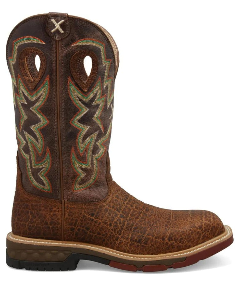 Work Twisted X Men's 12 Inch Nano Composite Safety Toe Western Work Boot