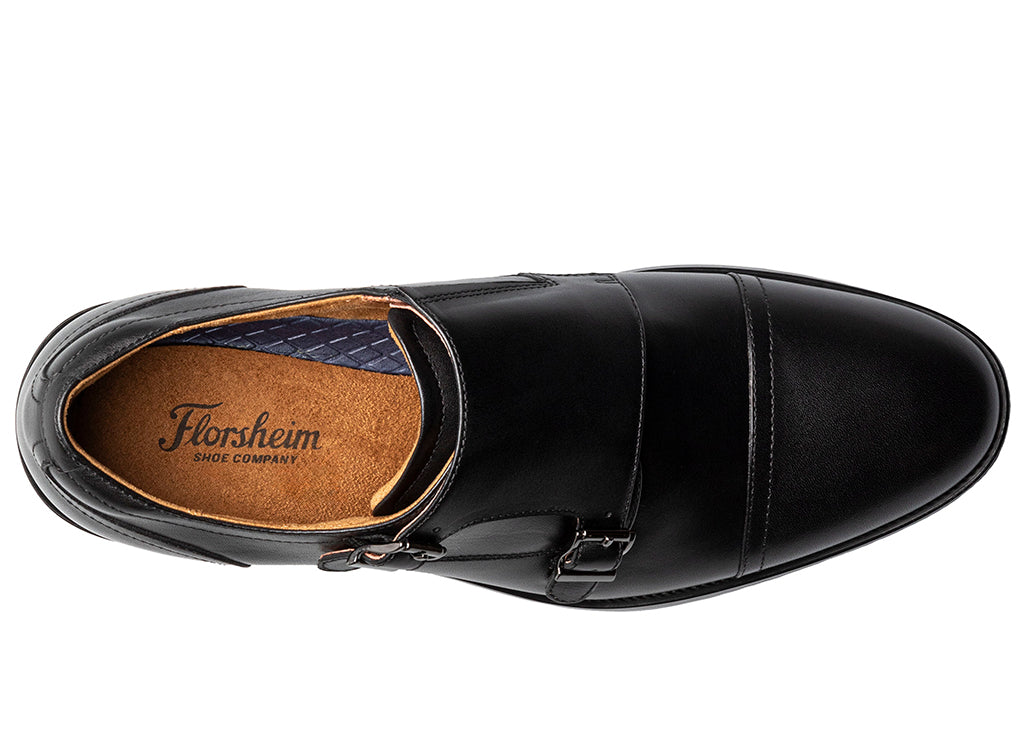 Florsheim Men's Rucci Cap Toe Double Monk Strap Loafer