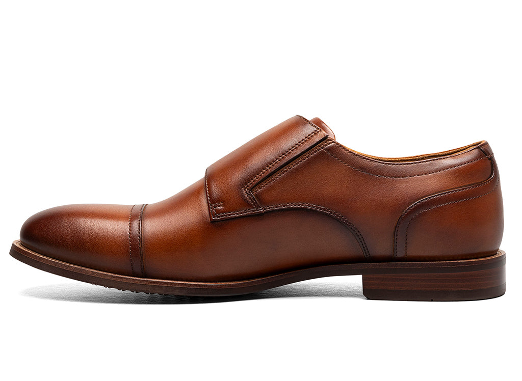 Florsheim Men's Rucci Cap Toe Double Monk Strap Loafer