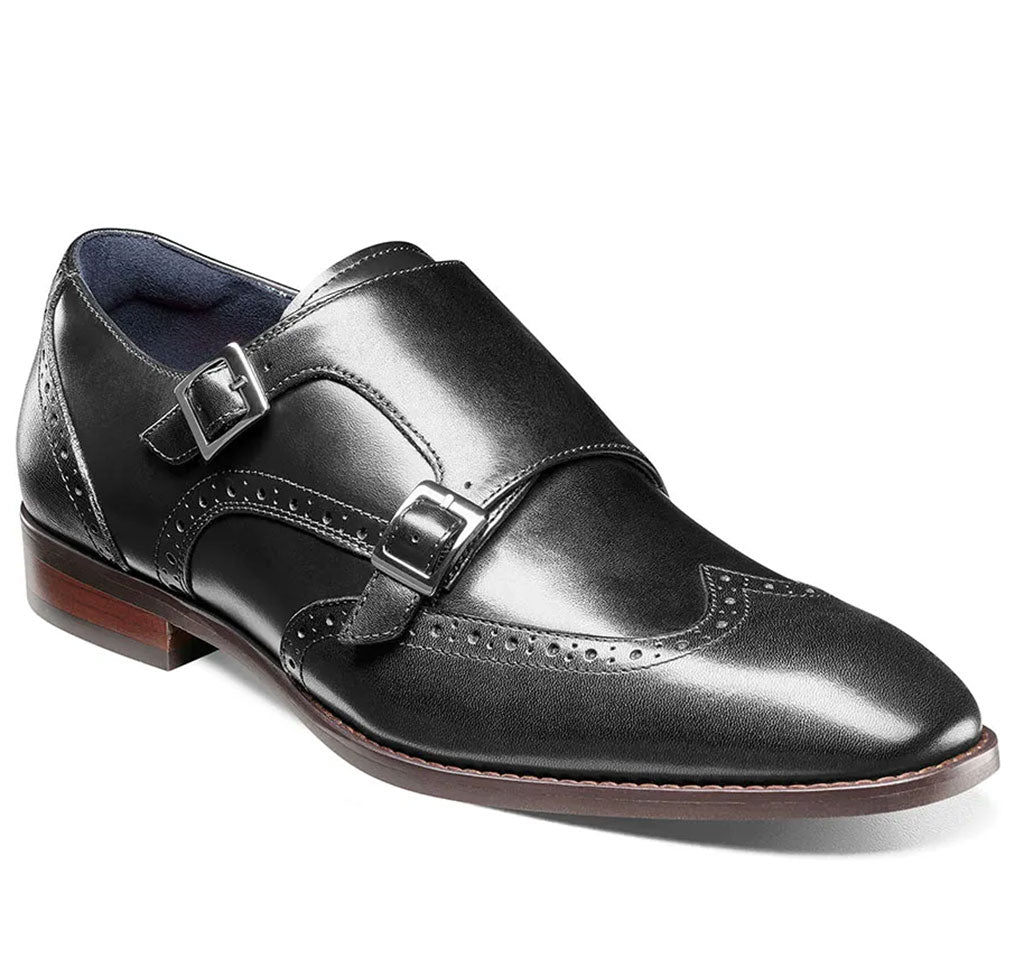 Stacy Adams Men's Karson Wingtip Double Monk Strap