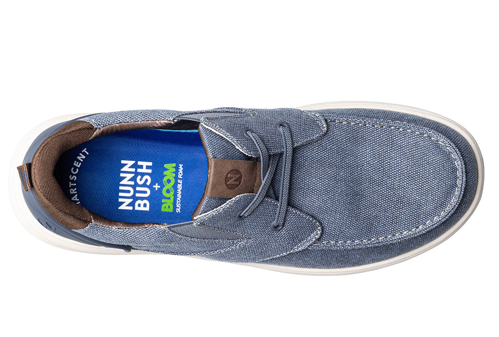 Nunn Bush Men's Brew City EZ Hands Free Canvas Lace Moc Toe Slip-On