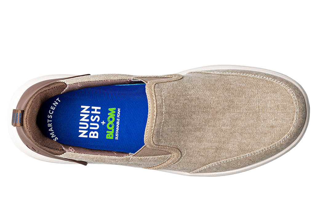 Nunn Bush Men's Brew City EZ Hands Free Canvas Moc Toe Slip-On