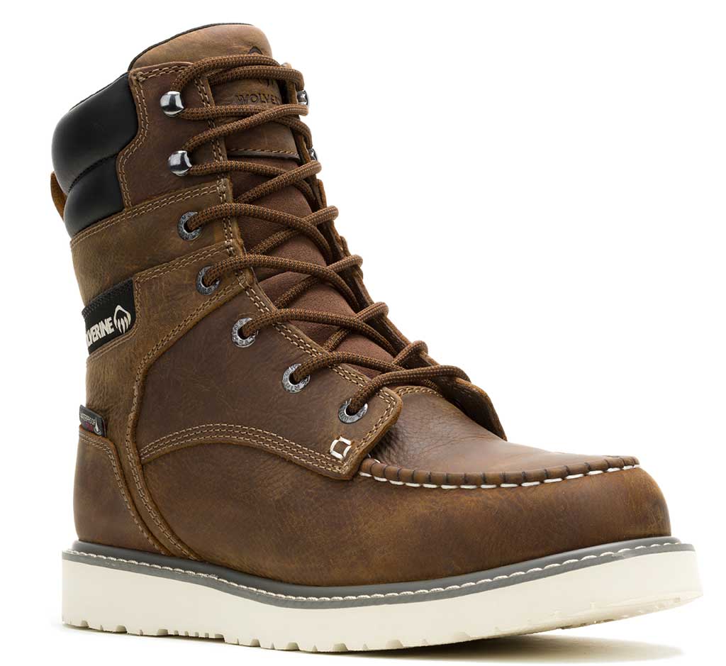Wolverine Men's Trade Wedge 8 Inch Steel Moc Toe Safety Boot