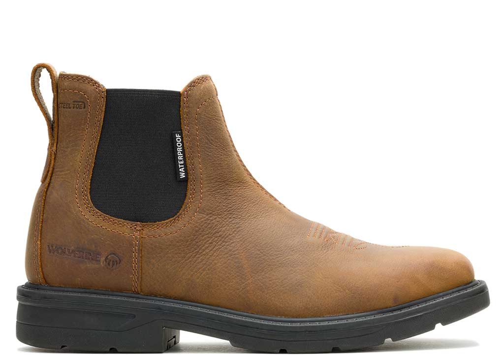 Wolverine Men's Rancher Level Steel Toe Chelsea