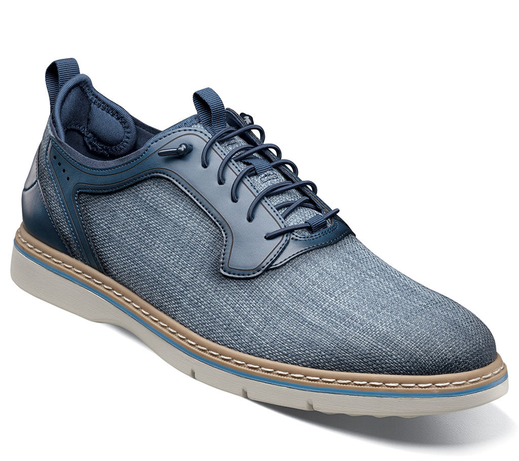 Stacy Adams Men's Sebert Palin Toe Elastic Lace-Up Oxford