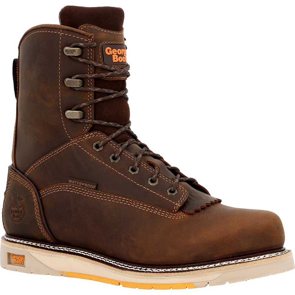 Georgia Boot Men's AMP LT Wedge Waterproof 8 Inch Boot