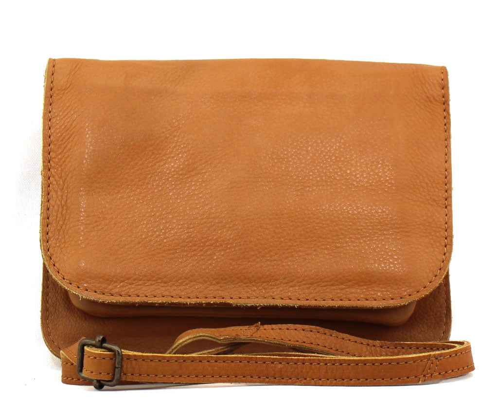 Johns Creek RFID Leather Flap Crossbody