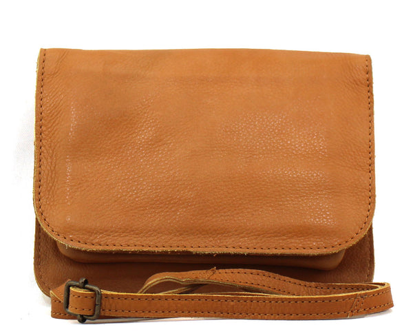 Johns Creek RFID Leather Flap Crossbody
