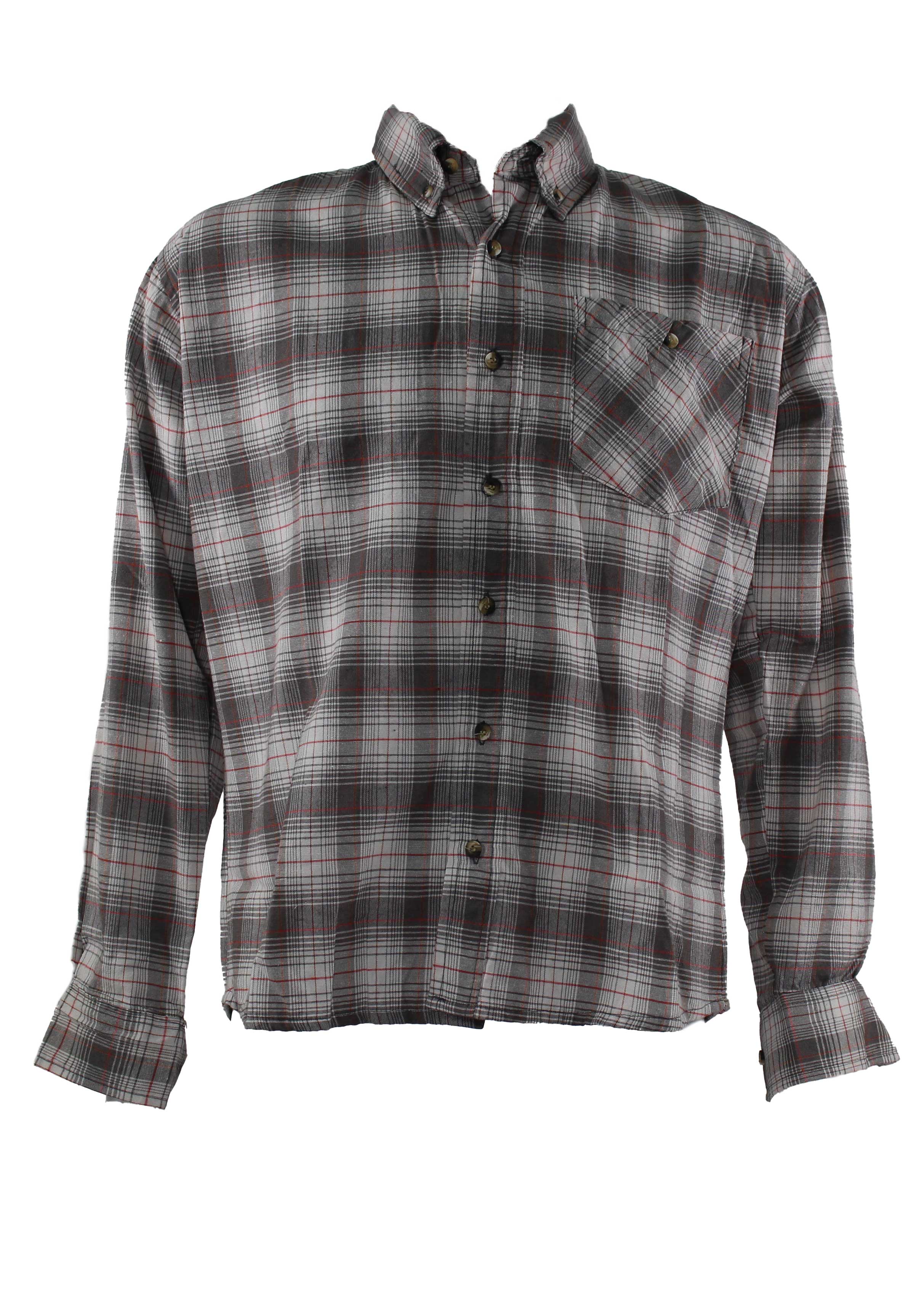 Stillwater Supply Co. Men's Indigo Washed Yarn Dyed Plaid
