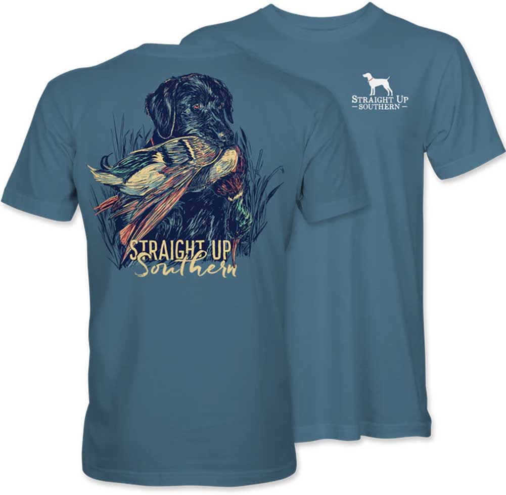 Straight Up Southern Lab With Mallard T-Shirt