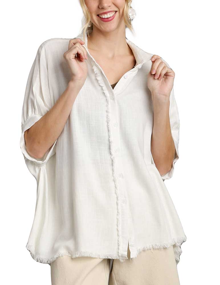 Umgee USA Linen Button Tunic