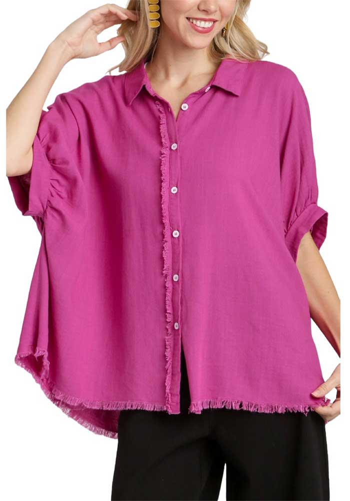 Umgee USA Linen Button Tunic