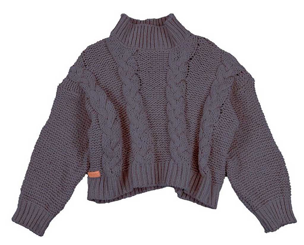 Simply Southern Braid Crop Sweater