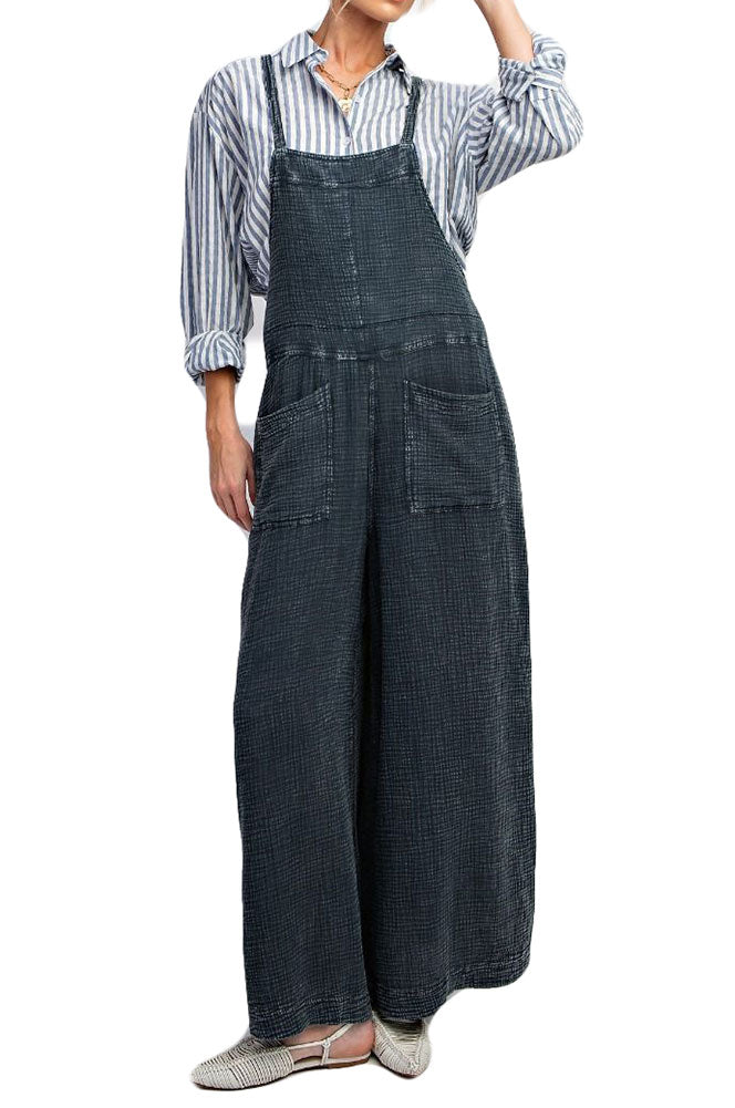 Easel Washed Cotton Jumpsuit