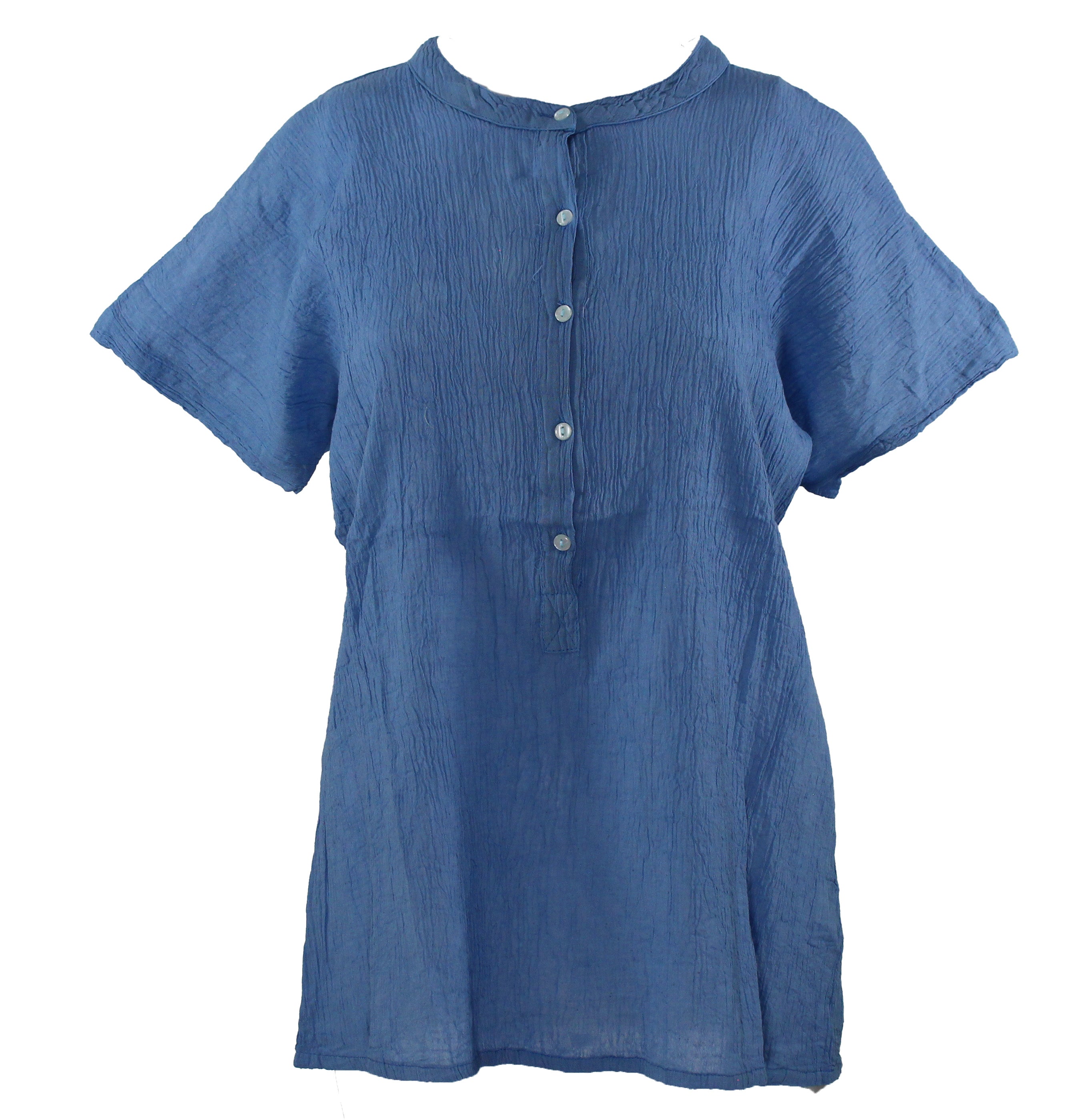 Stillwater Supply Co. Ladies Crepe Capped Sleeve Popover