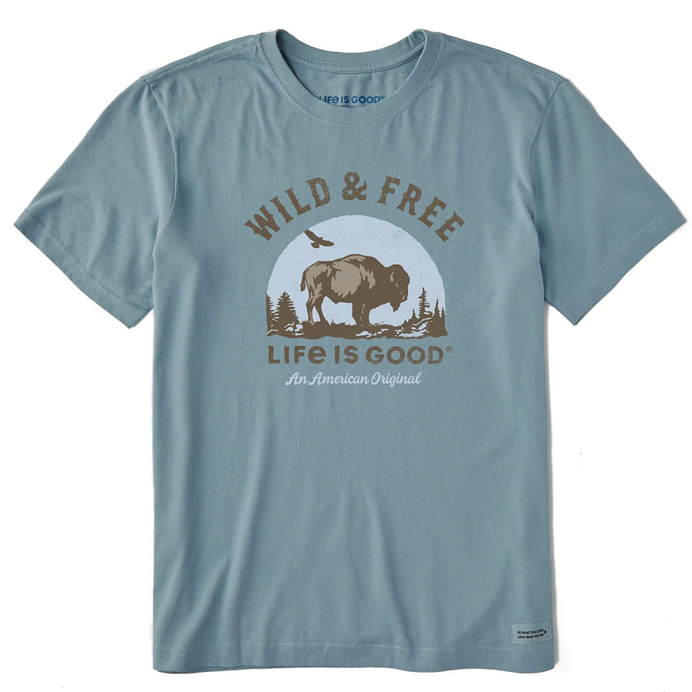 Life Is Good Men'S Free Buffalo T-Shirt