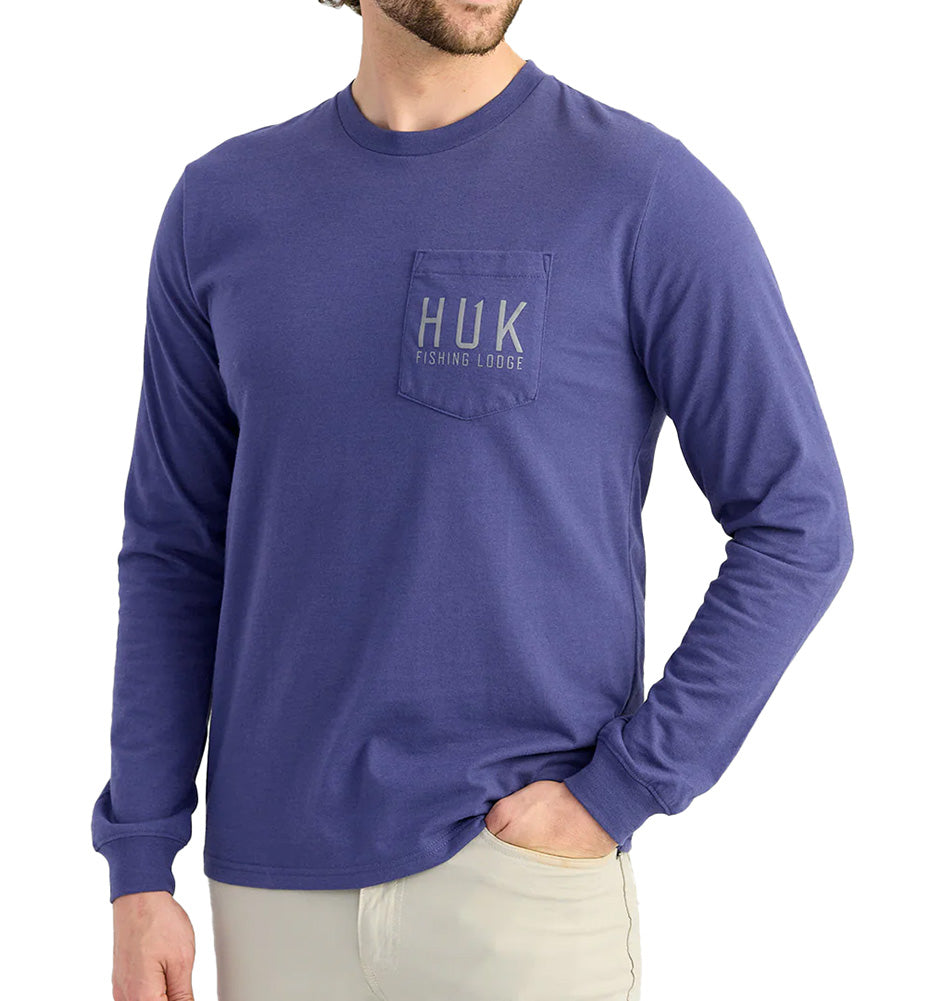 Huk Lodge Long Sleeve Pocket T-Shirt