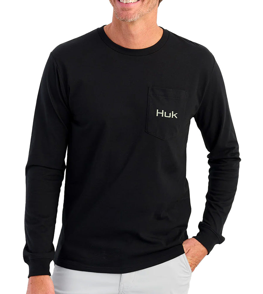 Huk KC Freshwater Icon Long Sleeve Pocket T-Shirt