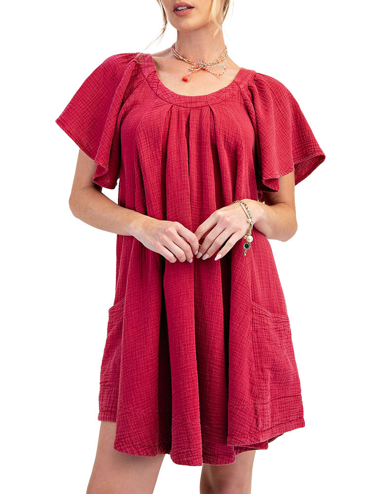 Easel Dress Mineral Wash