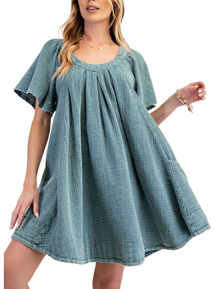 Easel Dress Mineral Wash