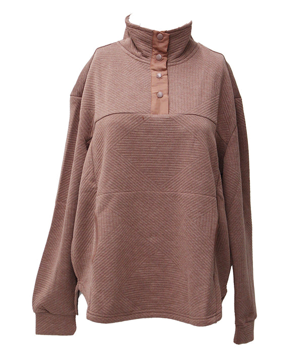 Stillwater Supply Co. Leonia Quilted 1/4 Snap Pullover