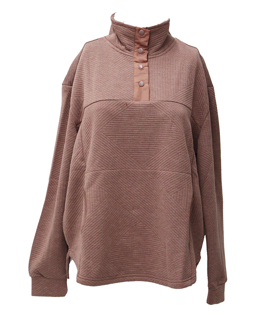 Stillwater Supply Co. Leonia Quilted 1/4 Snap Pullover