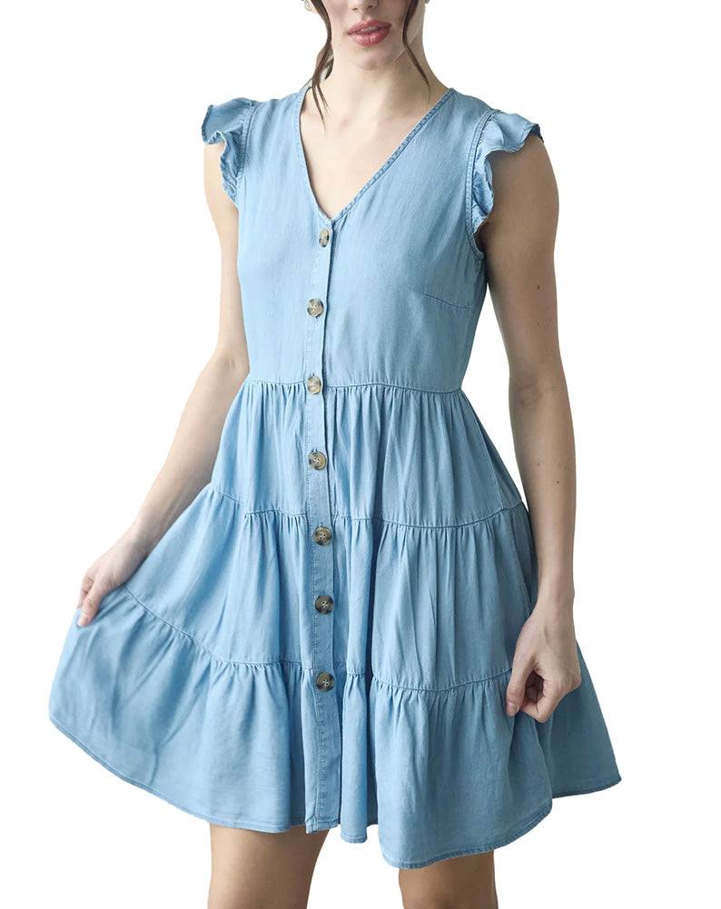Blu Pepper Tier Dress