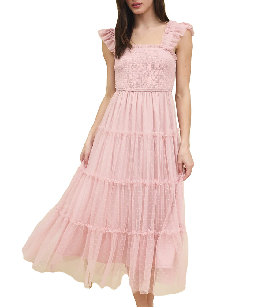 Blu Pepper Lace Dot Maxi