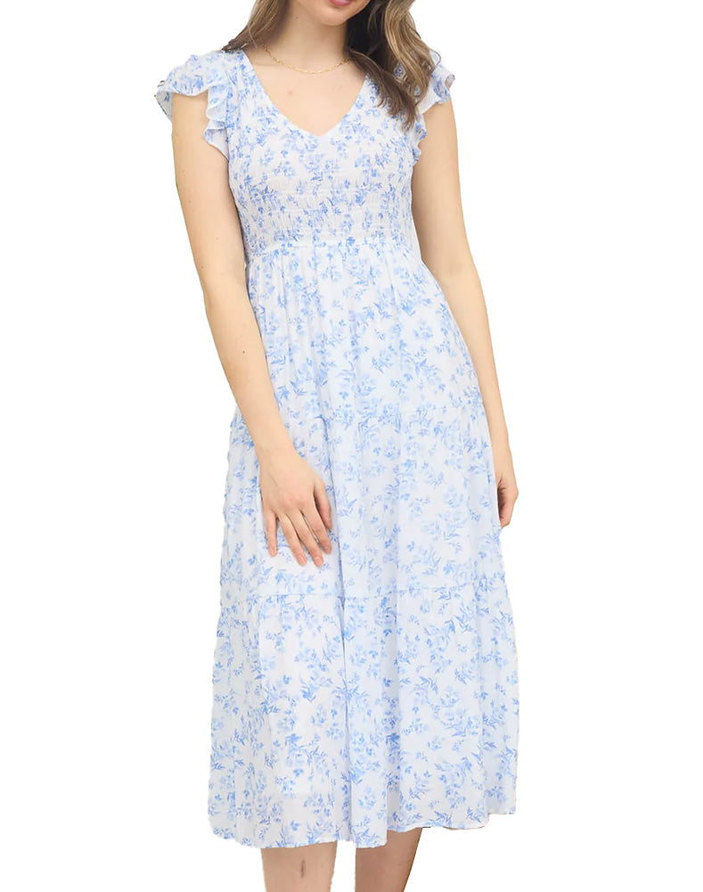 Blu Pepper Flutter Toille Dress