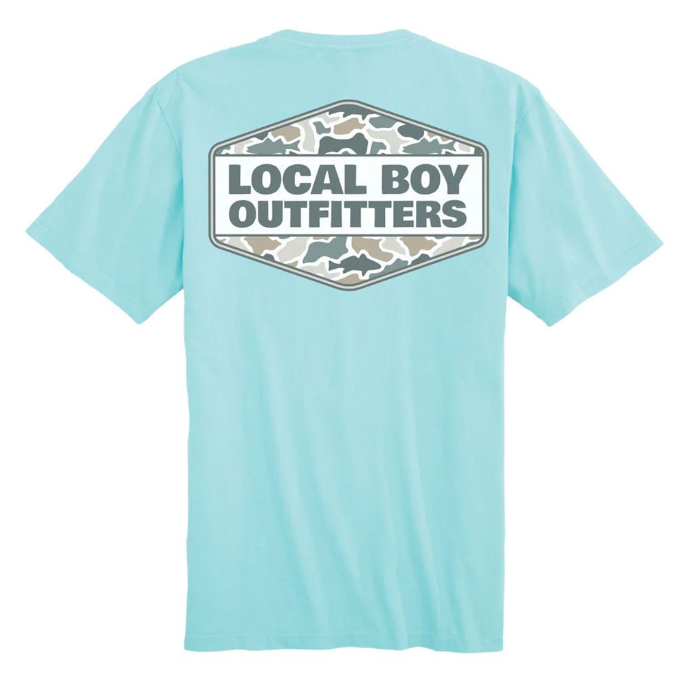 Local Boy Outfitters Men's Fish Camo Diamond Crest T-Shirt
