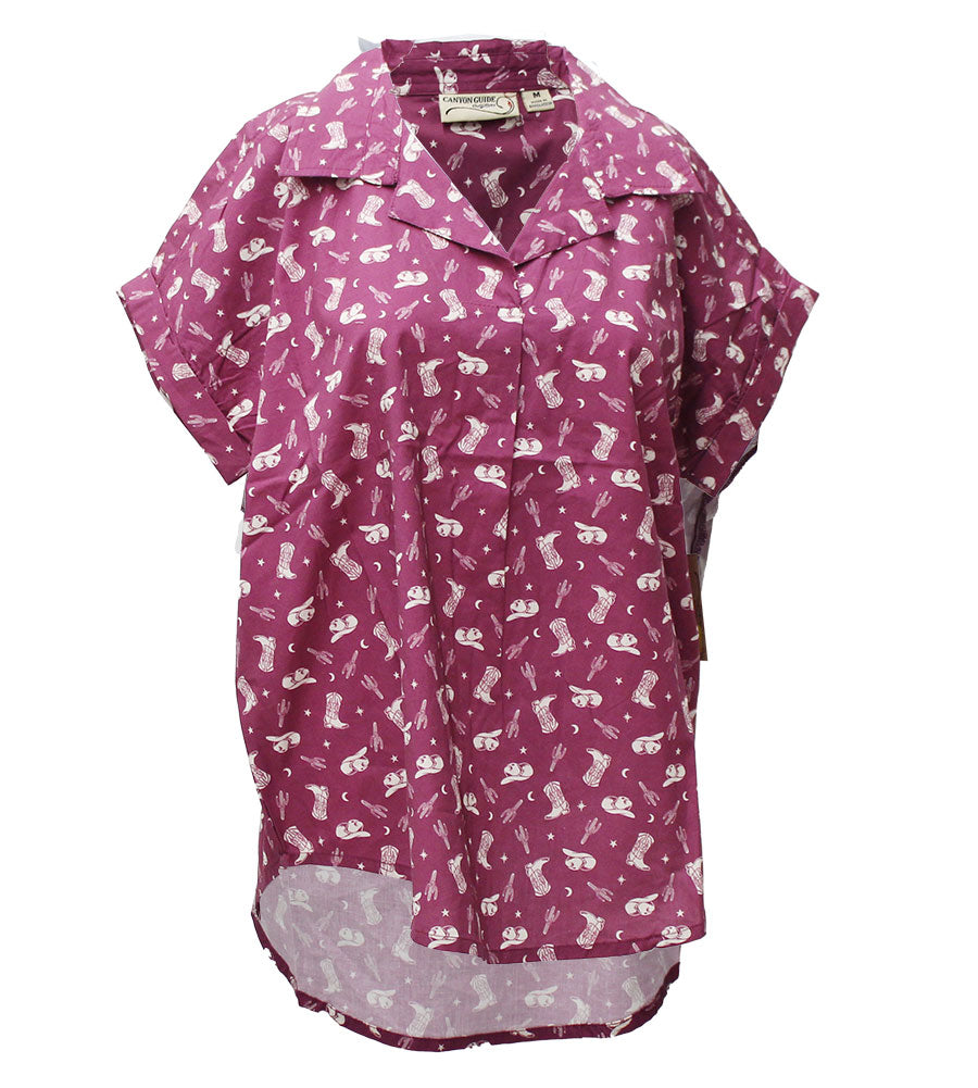 Canyon Guide Ladies Patsy Short Sleeve Popover