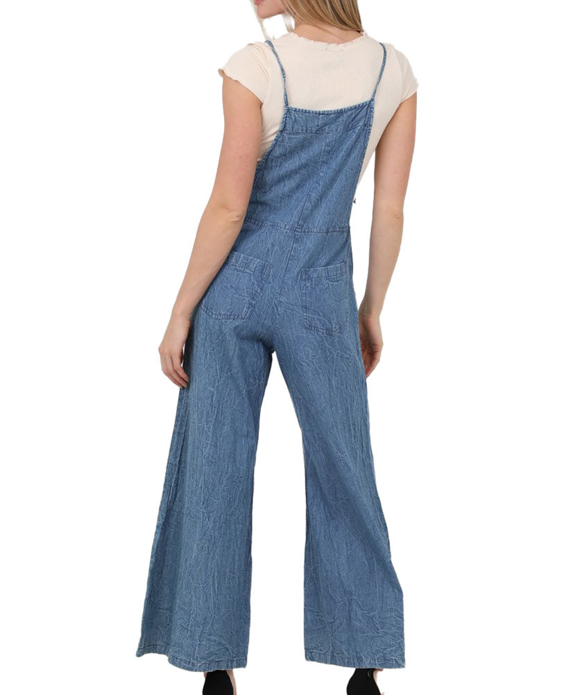 Angie Clothing Flare Leg Overalls Jumpsuit