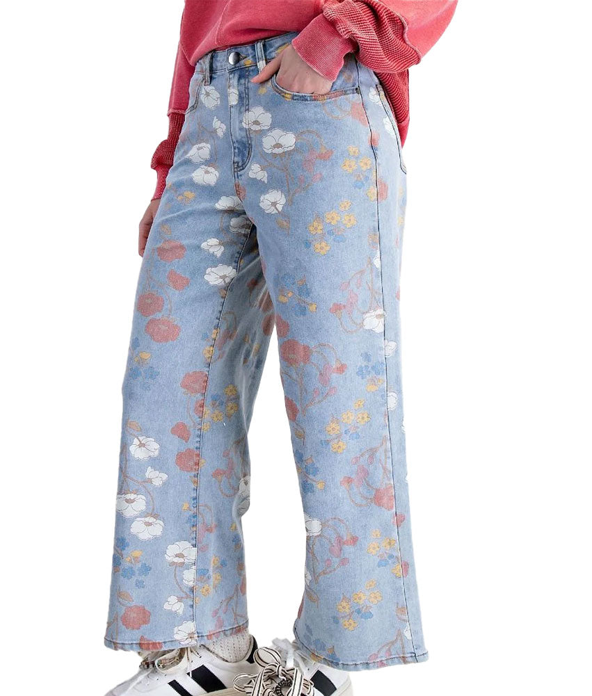 Easel Women's Floral Friend Pants
