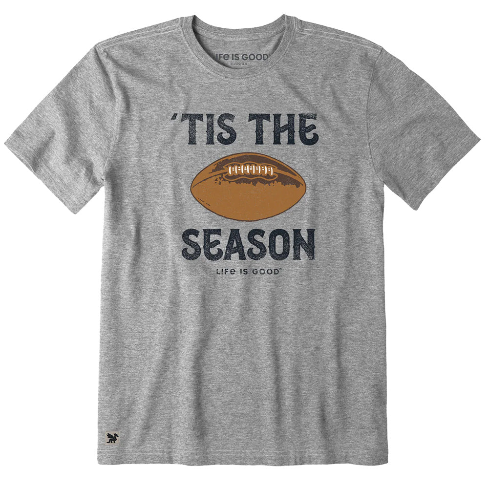 Life Is Good Men's Football Tis The Season Crusher T-Shirt