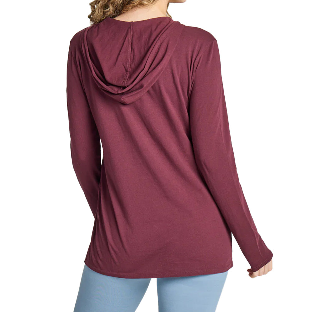 Life Is Good Ladies Rally Daisies Crusher-LITE Hooded T-Shirt