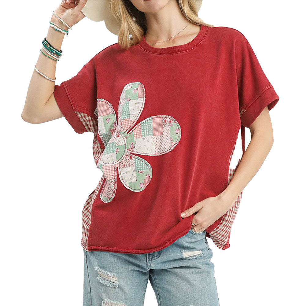 Umgee USA Mineral Wash French Terry Top